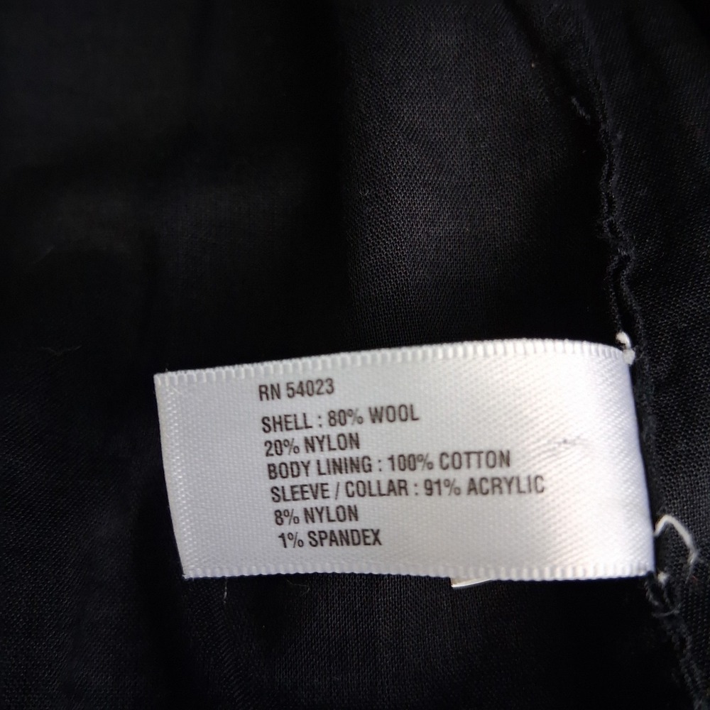 Gap Womans Size L Button Up Wool Blend Coat Jacket Pockets - Picture 7 of 13